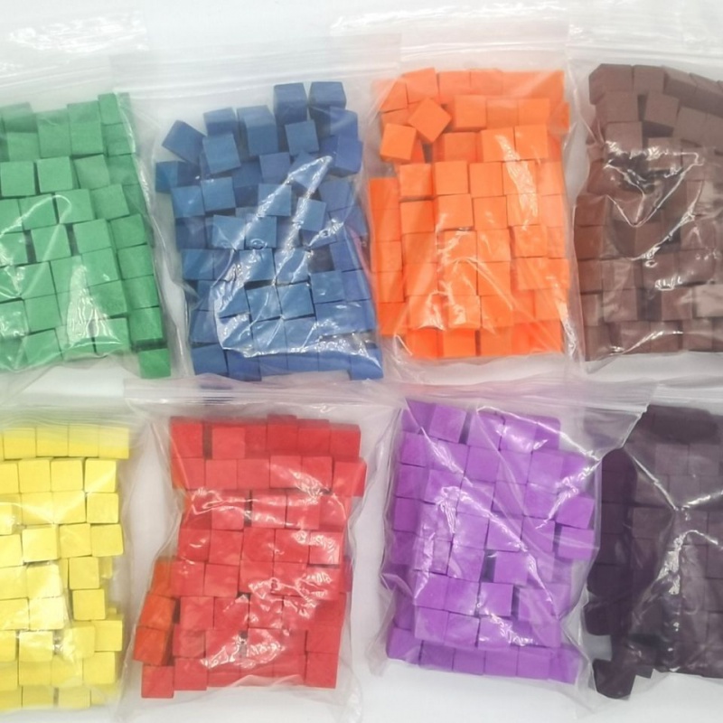 Board Game Vector - 100 sztuk/partii 10mm kostki drewniane kolorowe