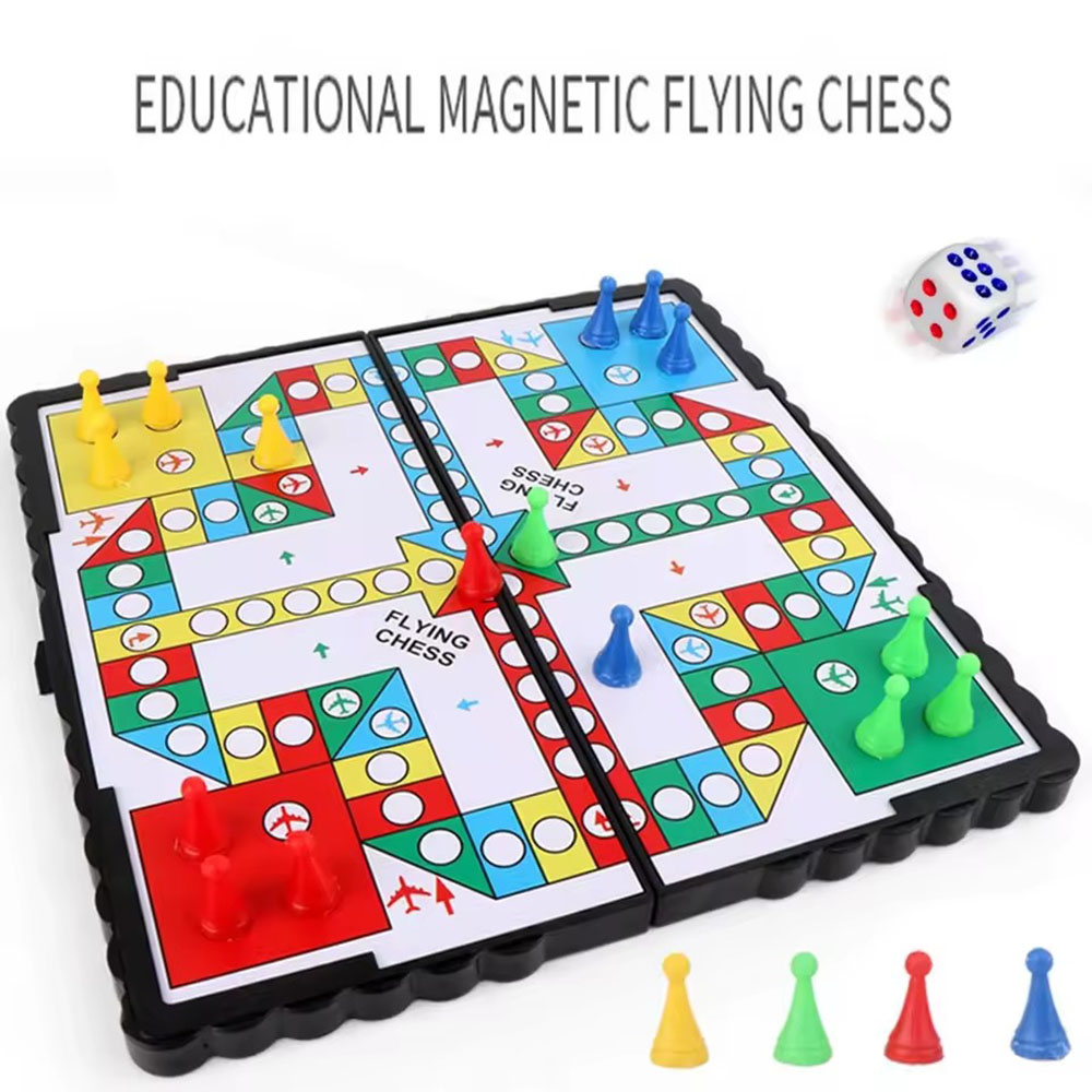 Board Game Ludo - Składany magnetyczny zestaw do gry w