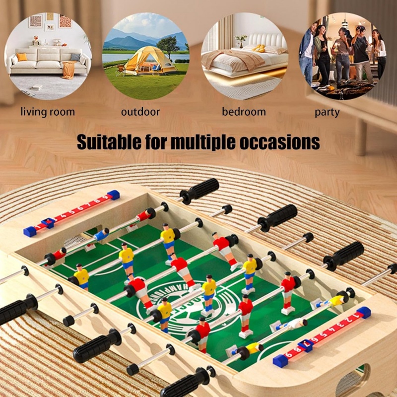 Mini drewniany piłkarzyk stoło – Board Game Football recenzja i cena