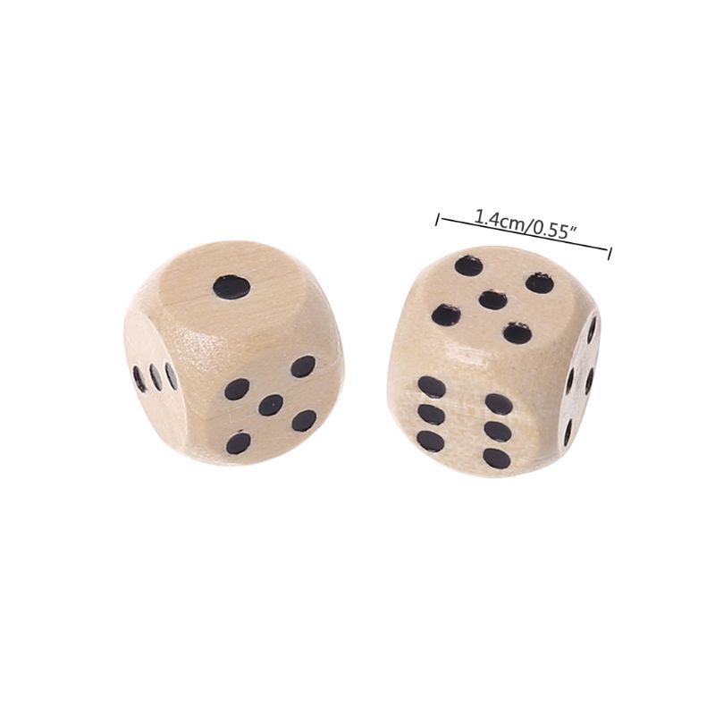 10 sztuk drewniane kostki 6 je – Board Game Loop recenzja i cena